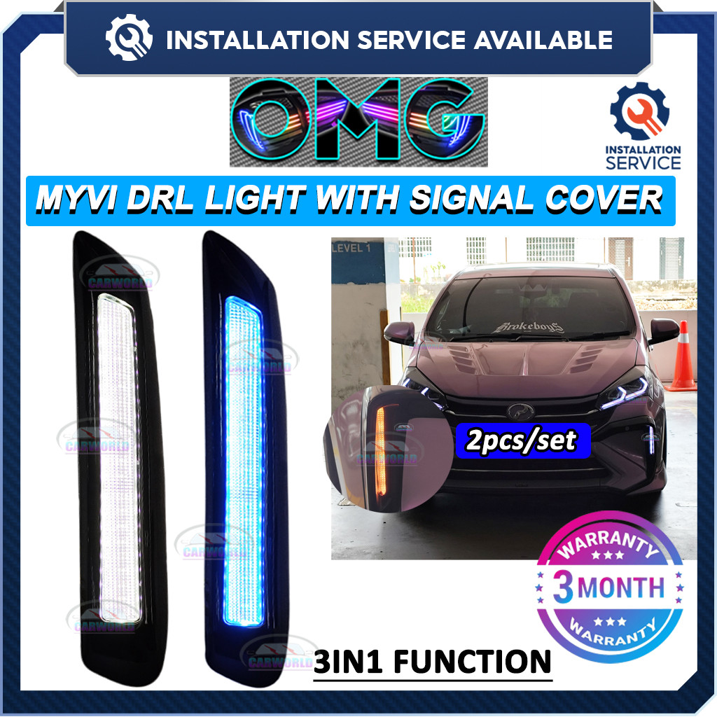 [ติดตั้งให้] Perodua Myvi Facelift 2022 - 2025 Daylight พร้อมสัญญาณวิ่ง
