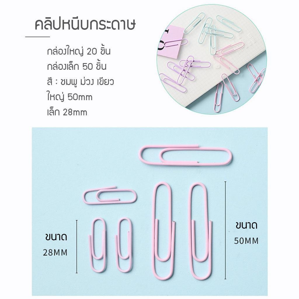 คลิปหนีบกระดาษ แบบโลหะ ขนาดเล็ก สีมาการอง - รูปที่ 4