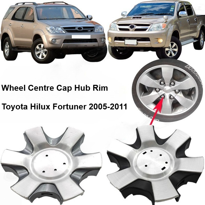 ล้อCentre Cap Hub ขอบดุมล้อสําหรับ Toyota Hilux Fortuner Kun25 Kun26 Hub Cover 2005-2011 42603-0K090