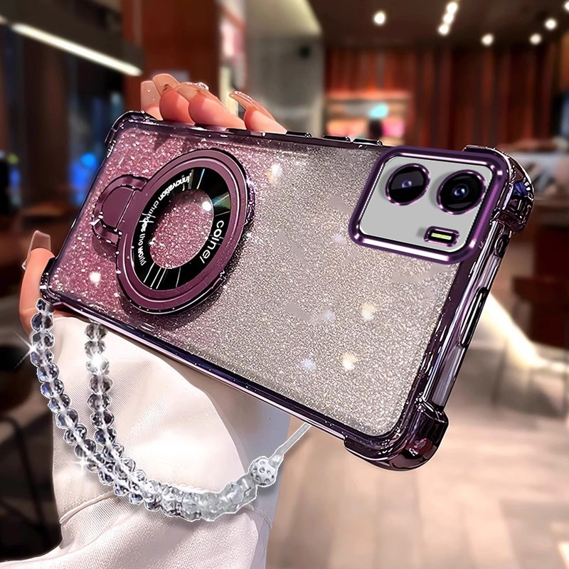 สําหรับ VIVO Y15S VIVO Y15A VIVO Y01 เคสโทรศัพท์สําหรับผู้ถือโทรศัพท์แม่เหล็กกันกระแทกฝาหลังพร้อมที่