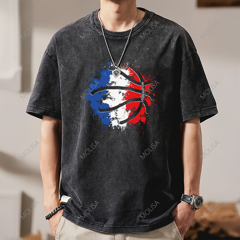 molisa เสื้อยืดผ้าฟอก สกรีนเสื้อ DTG เกรดพรีเมียม แฟชั่น 2025 ผ้าคอตตอน100% โอเวอร์ไซส์ S-4XL 68143#