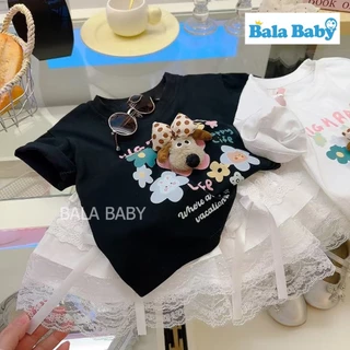 เสื้อยืดแฟชั่นเด็ก เสื้อยืดการ์ตูน 3 มิติ ใส่ได้ทั้งเด็กผู้ชายและผู้หญิง เนื้อผ้าcotton DXT85