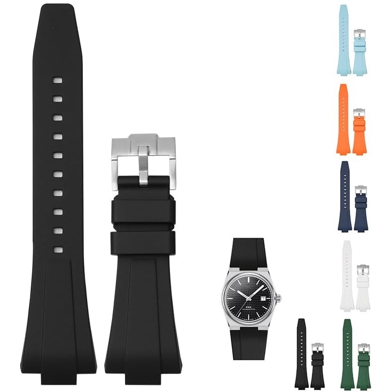 Quick Release 12 มม.ยางสําหรับ Tissot PRX Powermatic 80 40 มม.สายนาฬิกาพร้อมหัวเข็มขัดสําหรับ Tissot