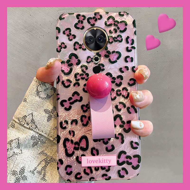 เหมาะสําหรับ Meitu t9 เคสโทรศัพท์ t8s น้ํา Ripple m8 สีชมพู v6 เสือดาวพิมพ์แปดโบว์เก้าวงเล็บซิลิโคน 