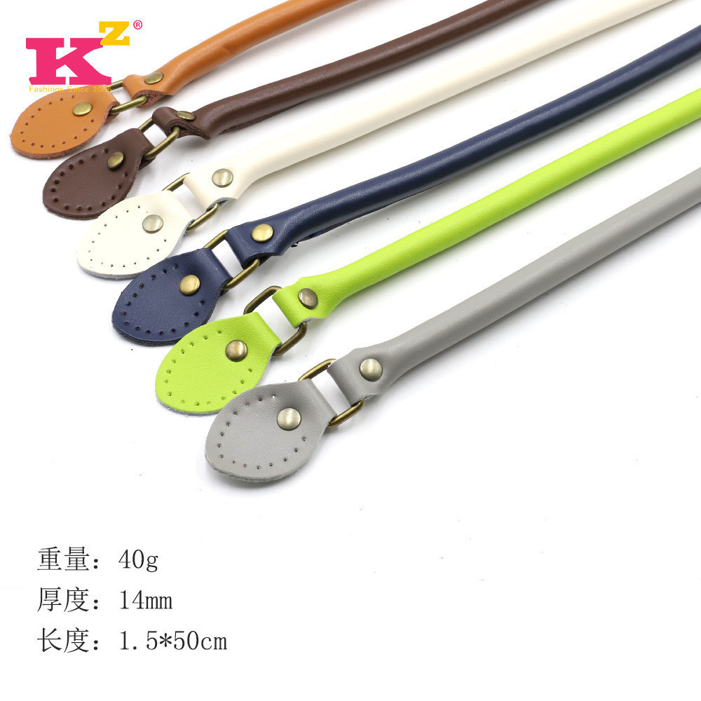 Rm 50 ซม.กระเป๋าถือหนังแท้สายกระเป๋าหนังแท้ Handmade diy ของแท้หนังกระเป๋าอุปกรณ์เสริม YIBQ