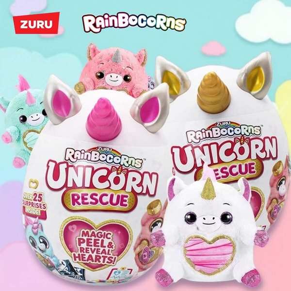 egg toy rainbocorns ZURU Yunbo Unicorn รถพยาบาล Planet Magic Egg Girl Play House Surprise ของเล่นตุ๊