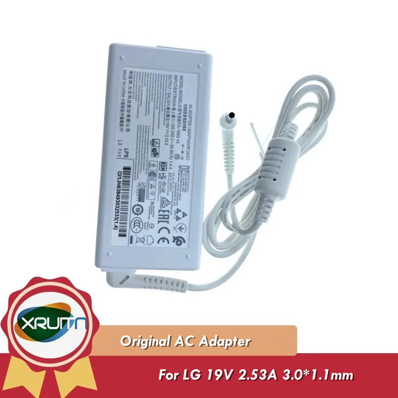 Original PA-1650-45 19V 2.53A 65W AC Adapter Charger สําหรับ LG Gram 14Z995-U.ARS6U1 15Z995-R.AAS9U1