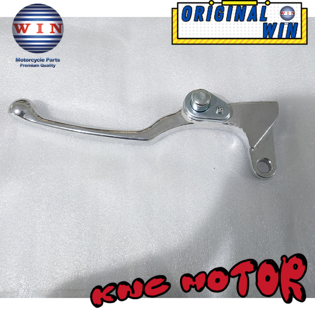 มือเบรคซ้าย Mio J / M3 / Xeon Chrome Color | มือมือเบรค สีเงิน WIN | มือเบรครถจักรยานยนต์ฉีดยามาฮ่าเ