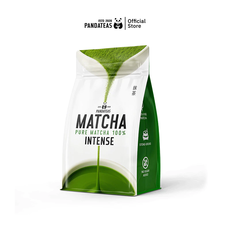 PANDATEAS [Intense] ผงชาเขียวมัทฉะ (Matcha Powder) ขนาด 250 กรัม