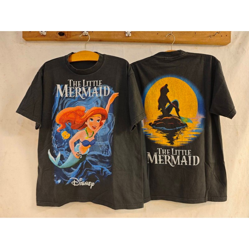 [ ล้านเสื้อ ] The Little Mermaid  The Legendary Classic Disney Animation tag JUNK FOOD เสื้อวินเทจ