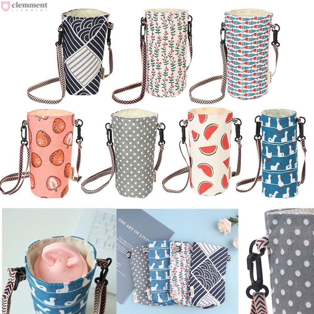 CLEMMENT Cup Sleeve Carrier Cup Pouch Accessories Tote Bag Portable Water Bottle Bag