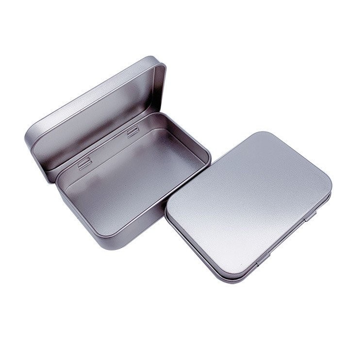 Tinplate Box Square 87 * 60 * 18 Candy Box Ready Stock ขายส่ง Conjoined Flip Van Aike