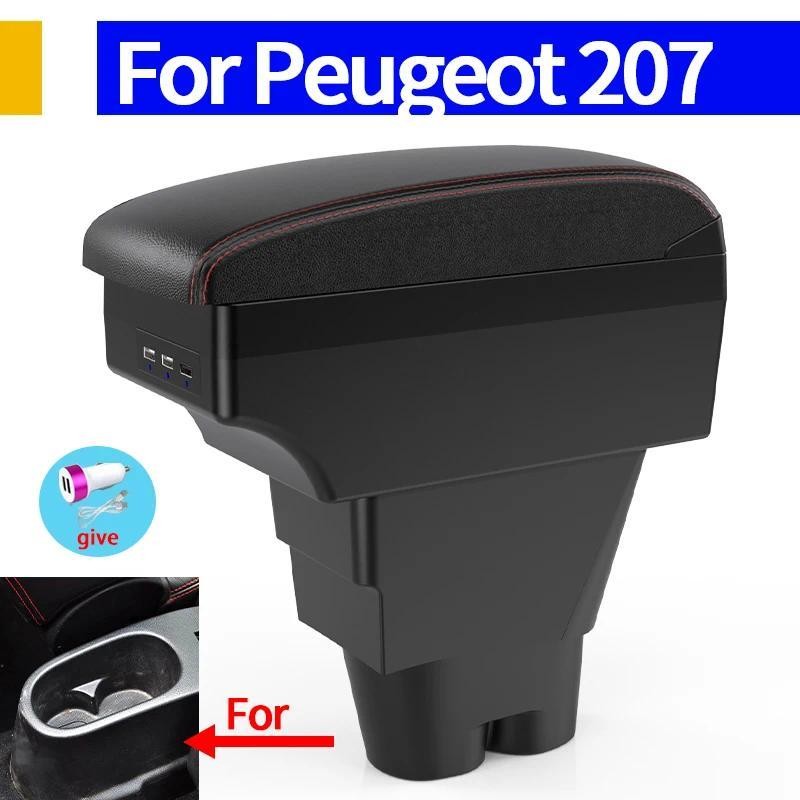 สําหรับ peugeot 207 ที่วางแขนกล่องสําหรับ peugeot 207 เซ็นทรัลกล่องเก็บ Retrofit อะไหล่รถ Armrest อุ