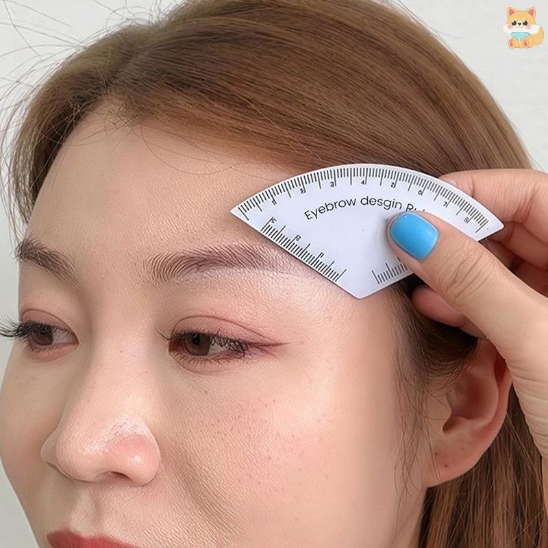 [VI] Fast Drawing Eyebrow Design ไม้บรรทัด Microblading ping เครื่องมือแต่งหน้าถาวรวาดคู่มือไม้บรรทัด Tattoo Supplies Reuse TH