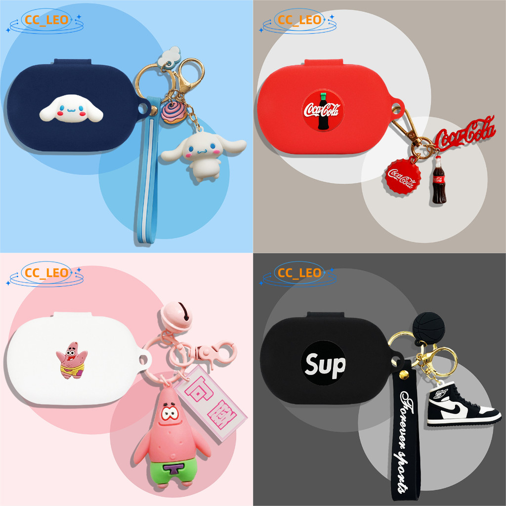 For JBL SENSE Lite Case Creative Cute Shoes Pendant Cartoon SpongeBob Keychain Silicone Soft Case Su