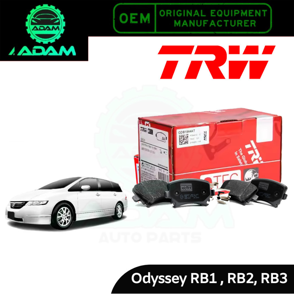 TRW Honda Odyssey RB1 RB2 RB3 / Stream RN6 RN8 RSZ ผ้าเบรคหน้าและหลัง