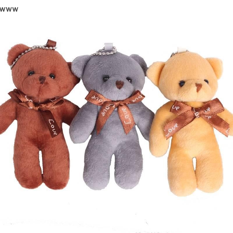 Cod ตุ๊กตาหมียัดไส้นุ่มนิ่ม12ชิ้น/ล็อต, ตุ๊กตาหมีเท็ดดี้ขนาดเล็กของเล่นของขวัญเล็กๆกระเป๋าตุ๊กตาเท็ดดี้ใหม่