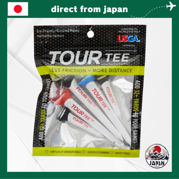 Tour Tee COMBO Golf Tees Mix – Low Spin Distance Tee – Durable Polycarbonate