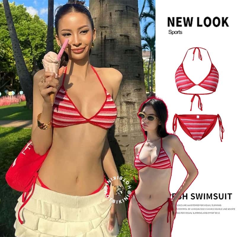 Hot.bikiniชุดว่ายน้ำแฟชั่น ชุดว่ายน้ำเซ็กซี่ ชุดว่ายน้ำ