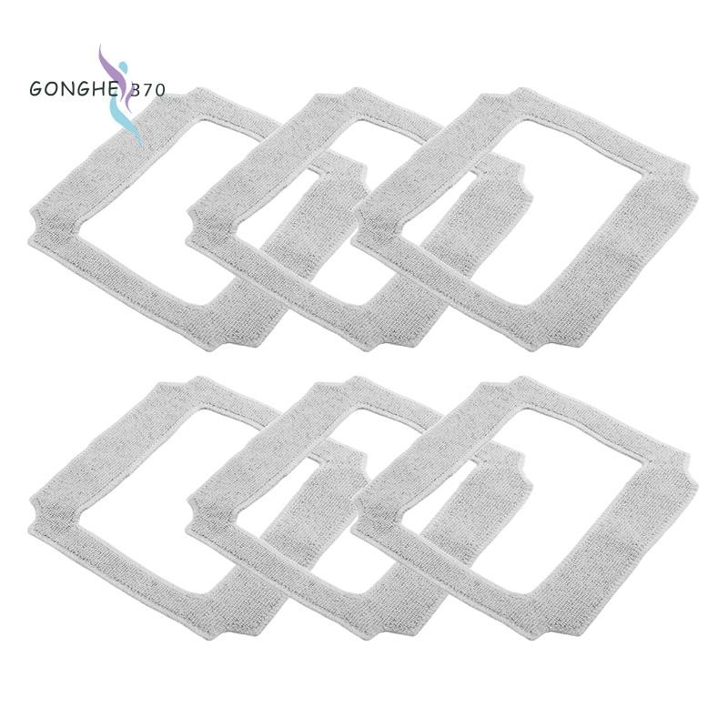 [gonghe370]6PCS ทําความสะอาดหน้าต่างหุ่นยนต์ Mop ผ้าทําความสะอาด Rag ผ้าเช็ดตัวผ้าฝุ่นผ้าทําความสะอา