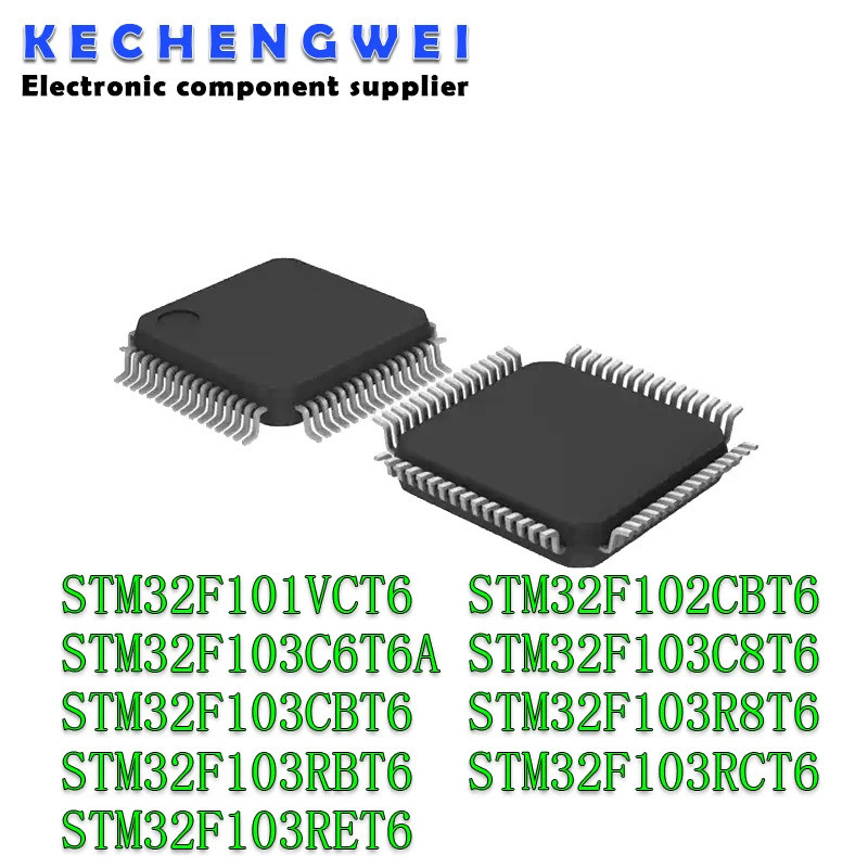 1-5PCS STM32F101VCT6 STM32F102CBT6 STM32F103C6T6A STM32F103C8T6 STM32F103CBT6 STM32F103R6R6T6R6T32F1
