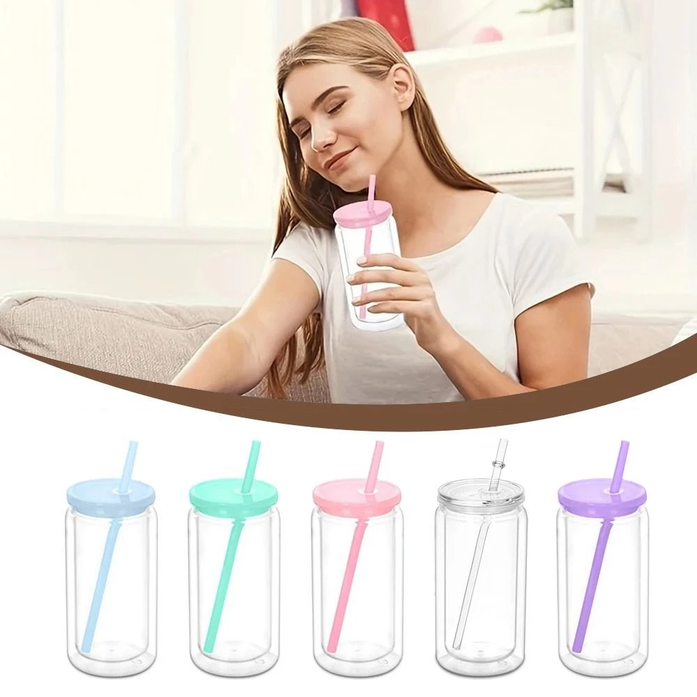 Mason Jar Cups ขวดน้ำสองชั้น 16oz thumbnail 4