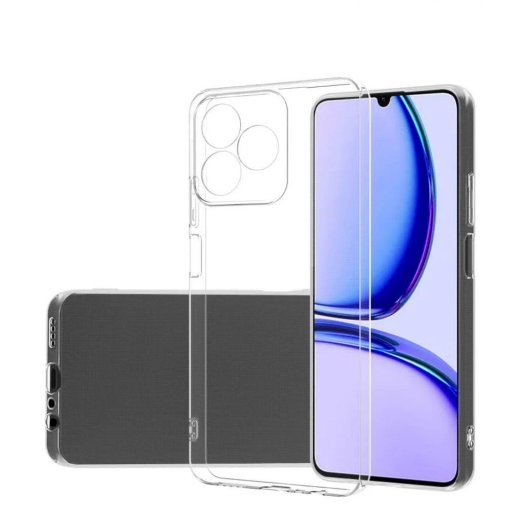 เคสนิ่มซิลิโคนใสเข้ากันได้สําหรับRealme C71 Realme C73 Realme C75 Realme C75xใสหนา 2 มม.