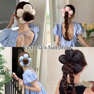 ยางมัดผมดอกไม้ฟองน้ำ ยางมัดผมสามมิติ สไตล์เกาหลี รุ่นใหม่ Hair accessories เครื่องประดับแฟชั่น COD
