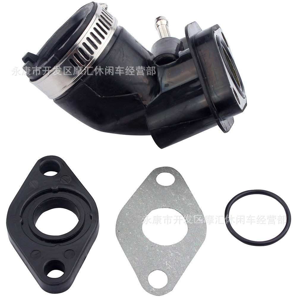 เหยียบสเก็ตบอร์ด Moped อะไหล่ GY6 50/80CC คาร์บูเรเตอร์ Air Inlet ท่อคอท่อ Manifold ปะเก็น 139QMB