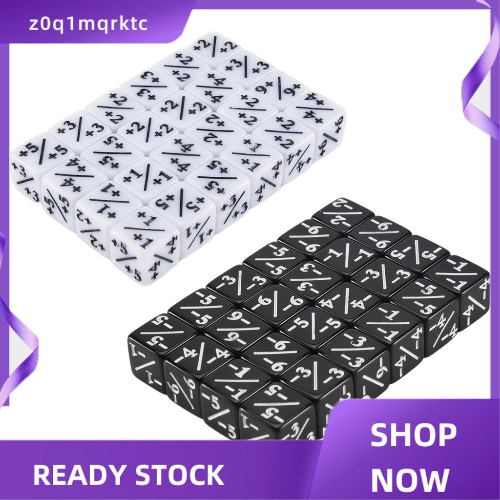 z0q1mqrktc 48 ชิ้น 16 มม. เครื่องนับลูกเต๋า Token ลูกเต๋า Loyalty Dice D6 ลูกเต๋าสแควร์สําหรับ,,,การ