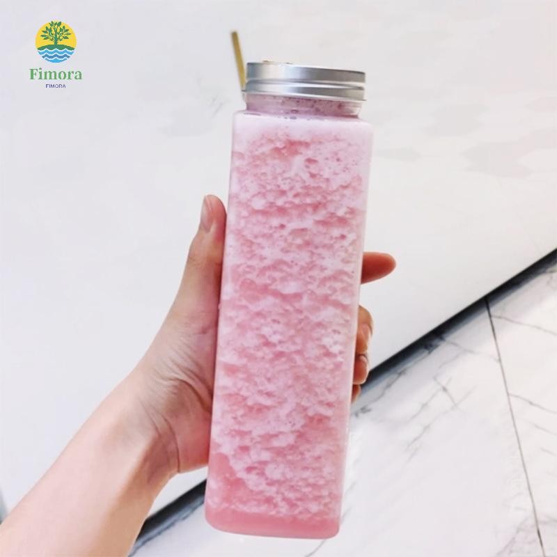500มล น้ําผลไม้แบบพกพาขวดชาชงเย็นขวดเครื่องดื่มพลาสติกใสขวดชานมแบบใช้แล้วทิ้ง - รูปที่ 6