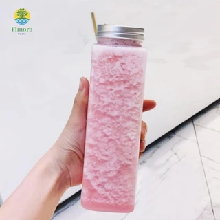 500มล น้ําผลไม้แบบพกพาขวดชาชงเย็นขวดเครื่องดื่มพลาสติกใสขวดชานมแบบใช้แล้วทิ้ง