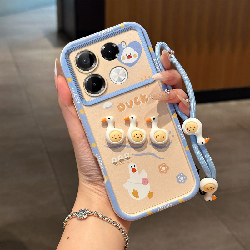 เคส Infinix Note 40 Pro 4G เคส Infinix Note 40 Pro 5G เคส Infinix Note 40 Pro+ 5G เคสน่ารัก 3D ตุ๊กตาโทรศัพท์แบบนุ่ม TY-JGSGZ