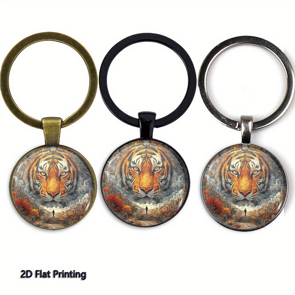 1ชิ้น2ง แบนพิมพ์หัวเสือเมืองพวงกุญแจ,วันครู/วันวาเลนไทน์/ครอบครัว/ของขวัญรับปริญญา