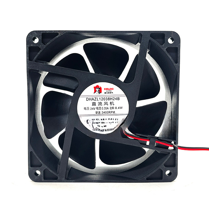DHAZL12038H24B 24V 0.35A DC พัดลม 8.4W แชสซีตู้พัดลมระบายความร้อน