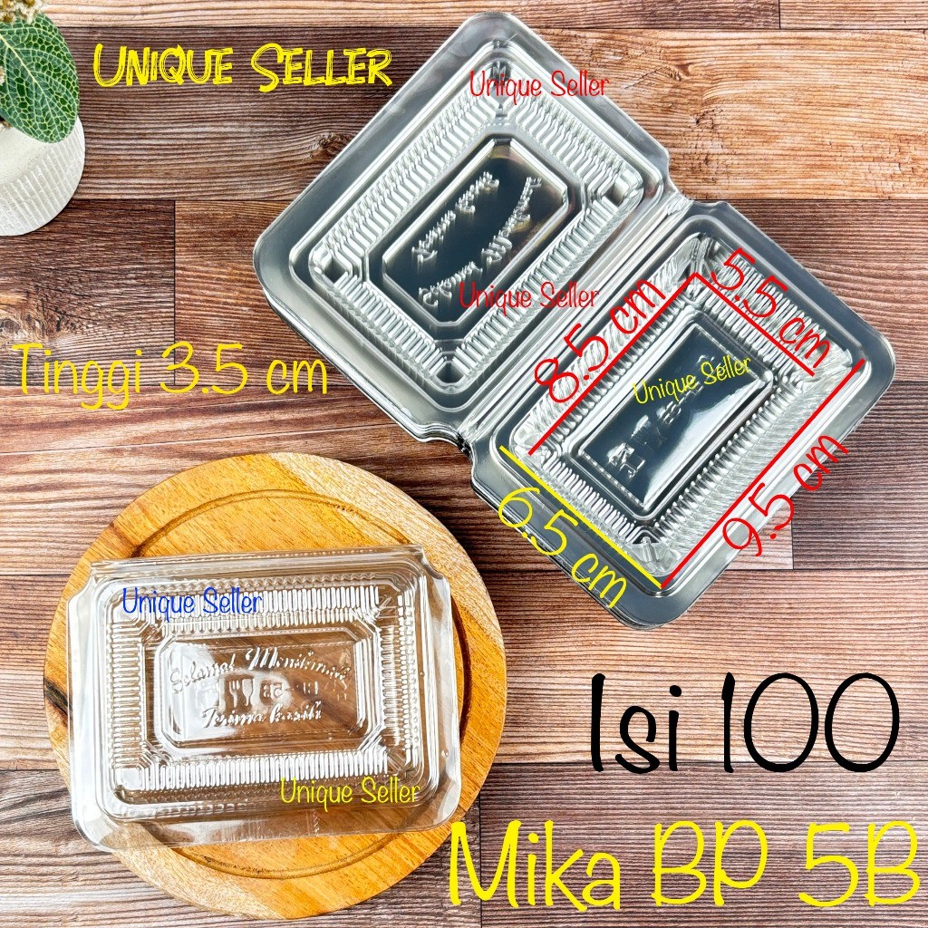 Mika 5B 5 B BP เนื้อหา 100 ขนาด 9.5x6.5x3.5 ซม. เค้ก Mika Putu Ayu Bolu Mochi พายพายข้าวขนมขบเคี้ยวต