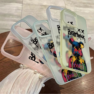 จัดส่งในพื้นที่ เคสมีน้ำค้างแข็งTPU รู้สึกดี มีสีสัน For IPhone16 15 14 13 11 7 8 plus Pro Promax X XR XSMAX DKMS192