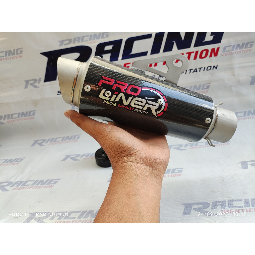 Proliner racing ไอเสียคาร์บอน slinser เฉพาะทางเข้า 51 mm satria cbr MX king vixion sonic MX 135 ฯลฯ