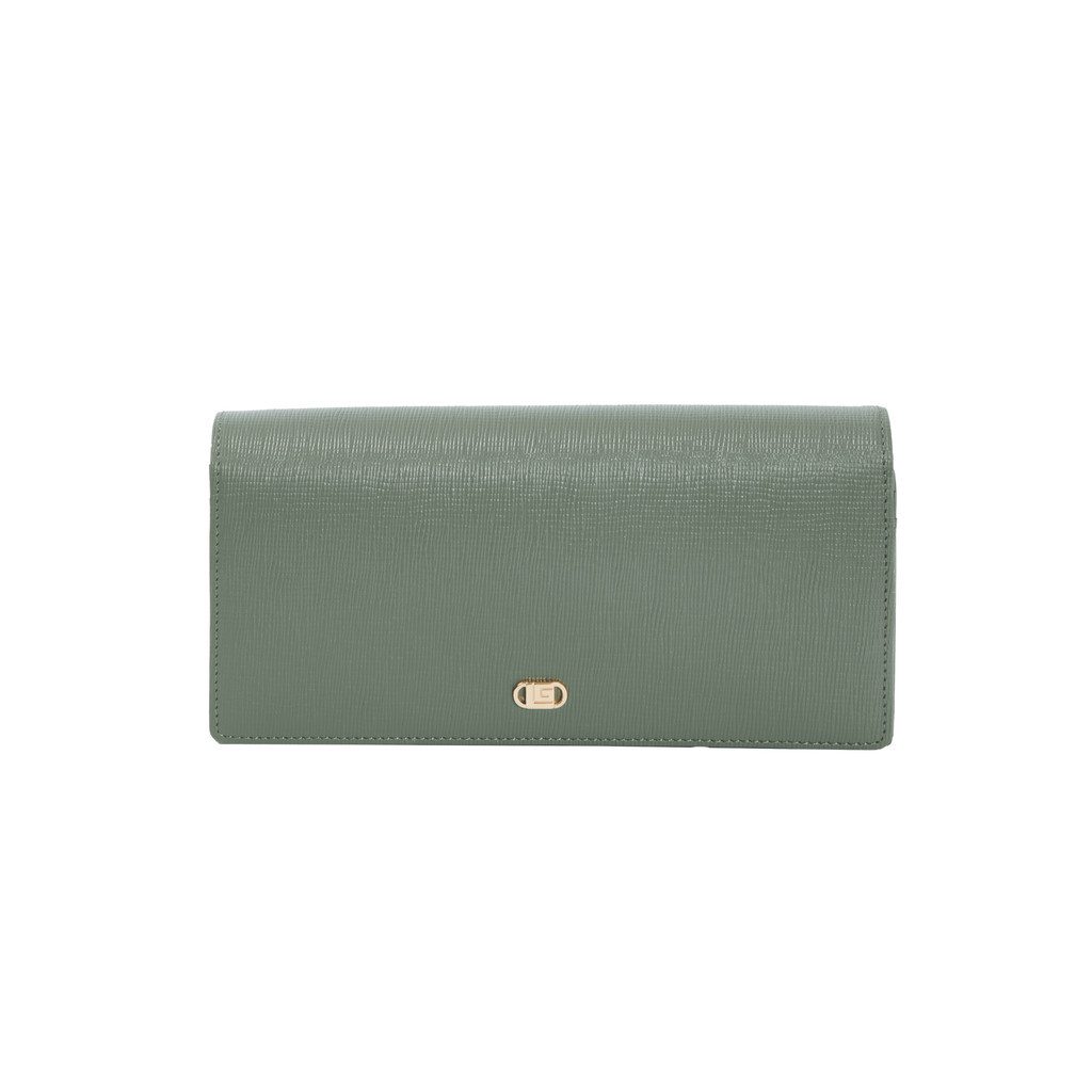 Guy Laroche กระเป๋าสตางค์แบบ 2 พับยาว - สีเขียว รุ่น AGP04442S5GRL