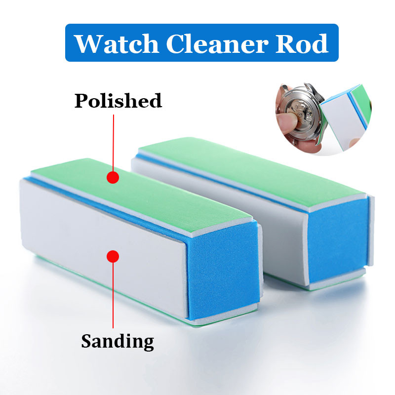 1/2/4ชิ้นขัดฟองน้ํา4ด้านนาฬิกาทําความสะอาดก้านเครื่องประดับนาฬิกาอุปกรณ์เสริมขัดรอยขีดข่วนสําหรับช่างซ่อมนาฬิกาซ่อมเครื่องมือ