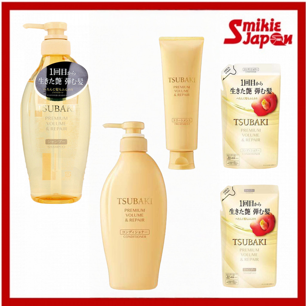 Fine Today TSUBAKI Premium Moist Cool Ex Intensive Repair Hair Care Shampoo And Conditioner And Refi