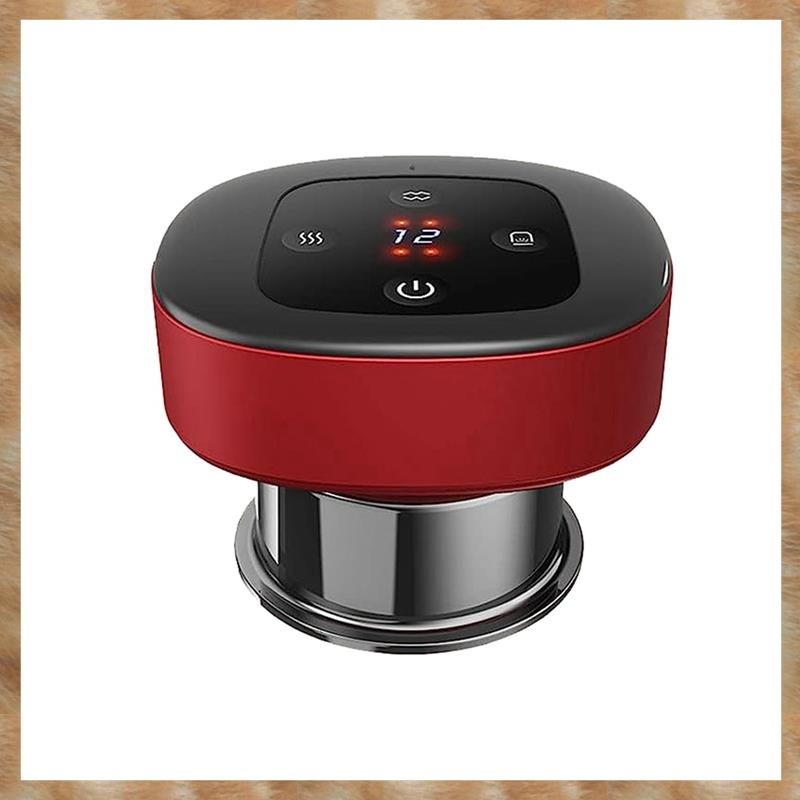 [KYG] Smart Dynamic Cupping Therapy Set สีแดงไฟฟ้า Cupping Massager สูญญากาศไฟฟ้า Cupping นวดชุดสําห