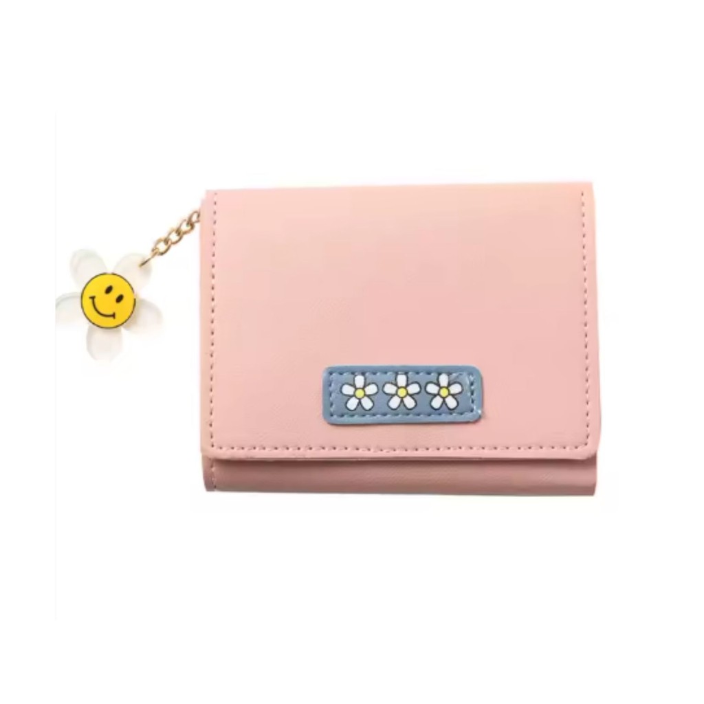 Pink Aesthetic Premium Womens Folding Wallet WA1180P3 Beautiful Avariella Card Zipper Atm Slot Teena