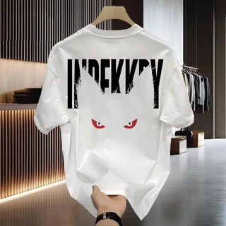 Y-T🧸เสื้อแฟชั่น เสื้อยืด oversize ผ้าฝ้าย100% แนวสตรีท ไม่ต้องรีดผ้า สวมใส่สบาย ผ้านิ่ม ลาย "INDEKKDY CAT"