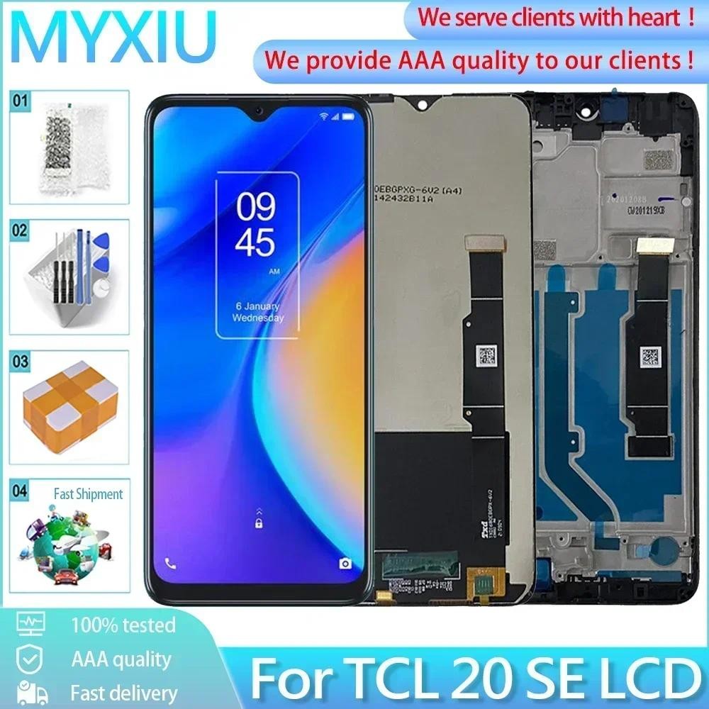6.82 สําหรับ TCL 20 SE T671H T671F T671O T671E จอแสดงผล LCD หน้าจอสัมผัสกรอบ Digitizer Assembly Repl