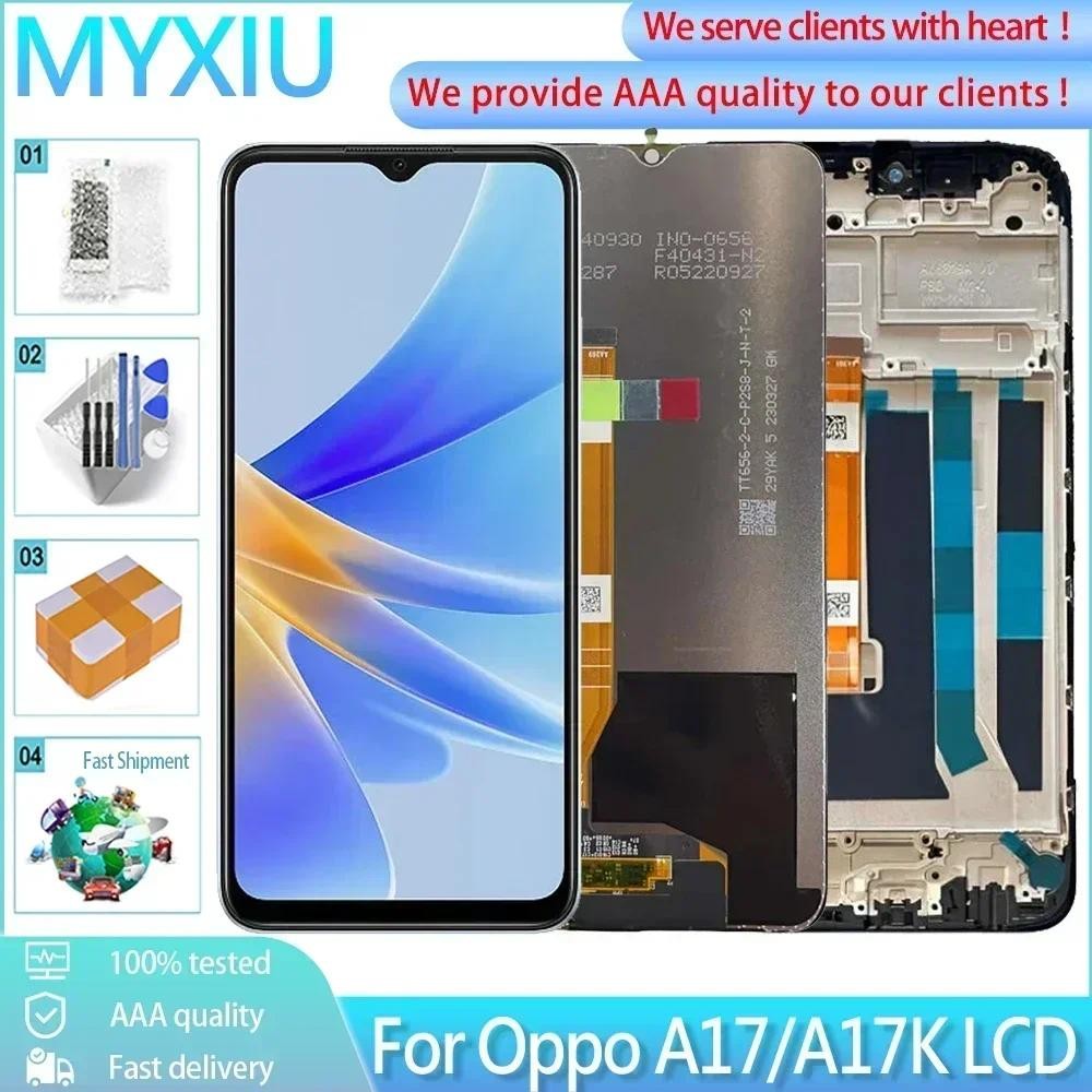 6.5 สําหรับOppo A17K CPH2471 จอแสดงผลLCD Touch Screen Digitizer AssemblyสําหรับOppo A17 CPH2477 LCD 