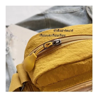 ติดเทรนด์ กระเป๋าสะพายข้าง ไนลอนกันน้ำ หลายช่อง น้ำหนักเบา ใส่ของจุใจ ใช้ได้ทั้งผู้ชายและผู้หญิง