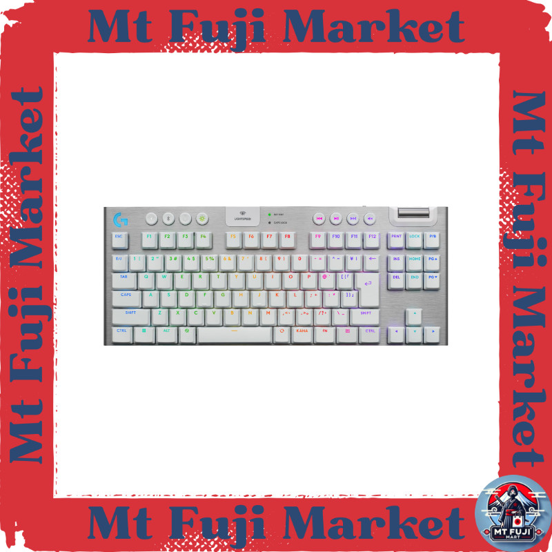【Direct From Japan】Logicool G ゲーミングキーボード G915 X LIGHTSPEED TKL 薄型 ワイヤレス テンキーレス G915WLX-TKL-TCWH タクタイ