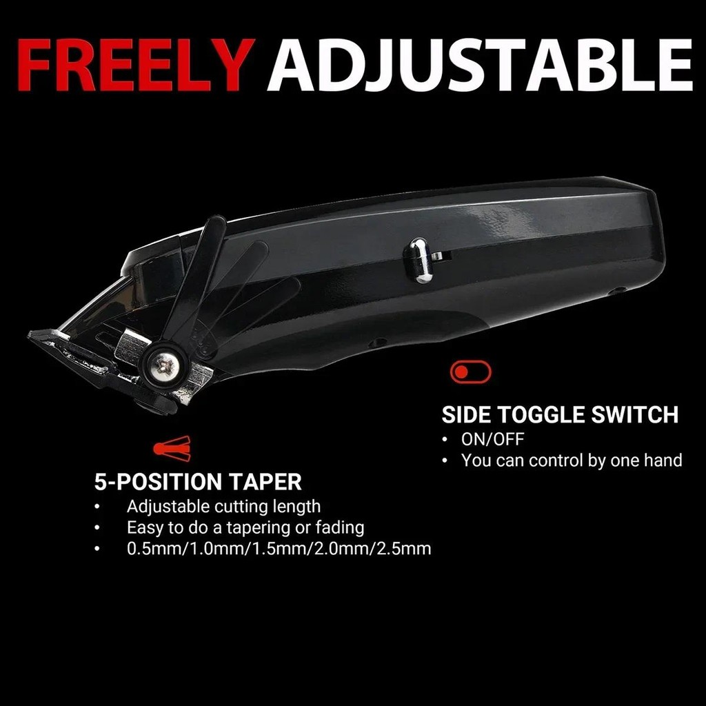 BRDCLIP BRD106 BRD107 Professional ตัดผมผม Clipper ฐานชาร์จ 7500RPM ผม Clipper DLC ใบมีด 8000RPM ผม Trimmer สําหรับชาย - รูปที่ 3