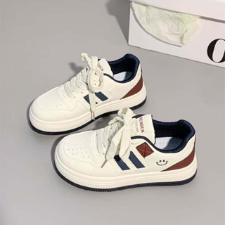 รองเท้าสตรีแฟชั่น รองเท้าผ้าใบนักเรียน รองเท้าผ้าใบลำลอง ระบ…